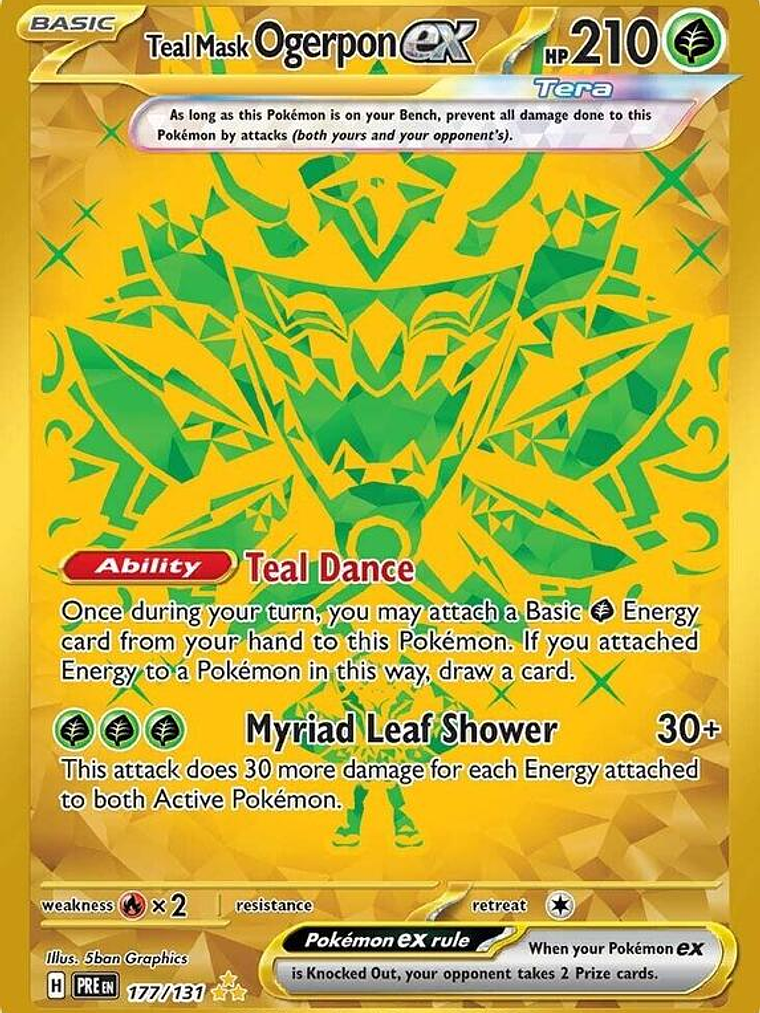 Teal Mask Ogerpon ex - 177/131 #177 1