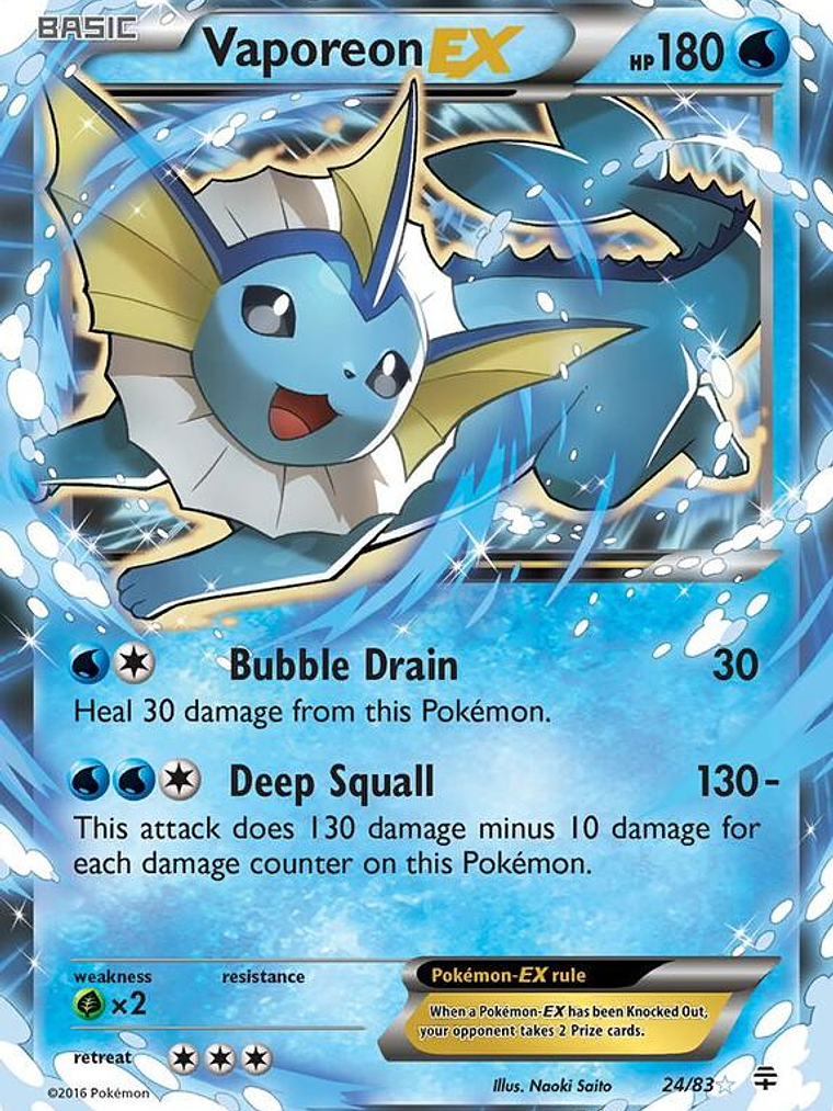 Vaporeon EX #24 1