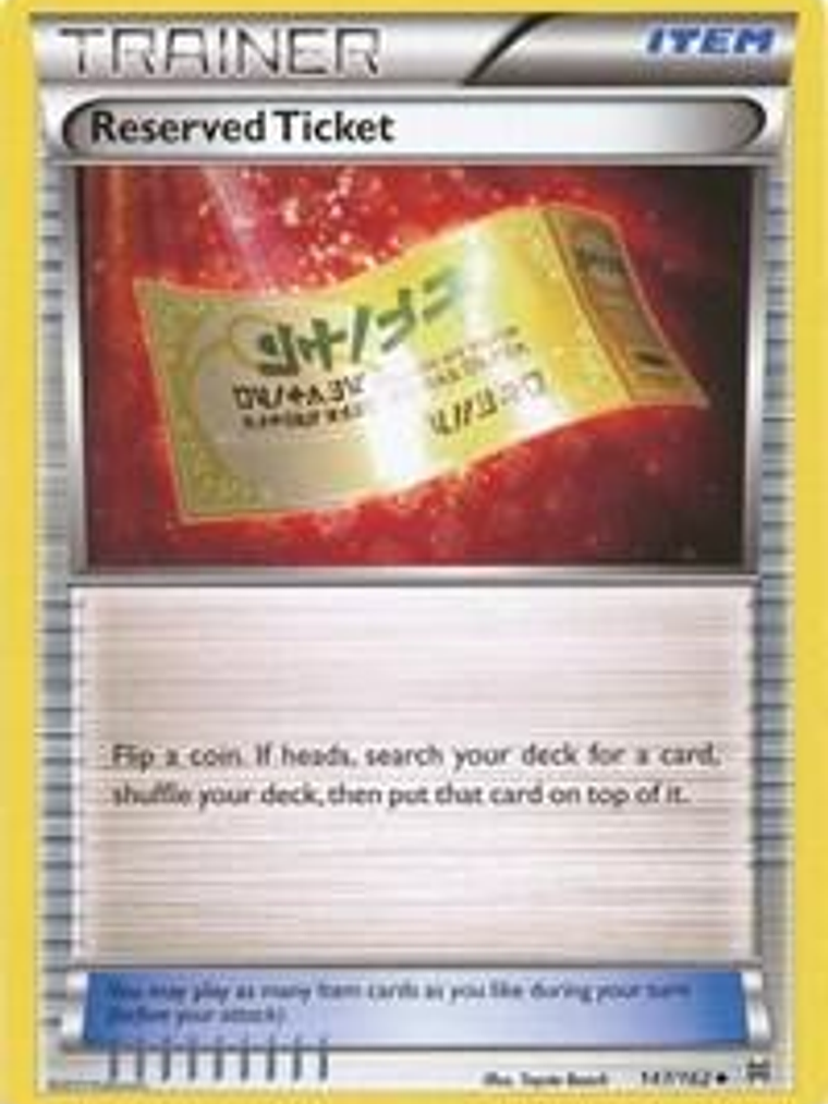 Reserved Ticket #147 1