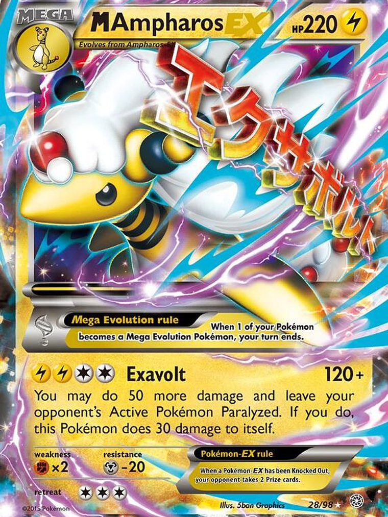 M Ampharos EX #28 1