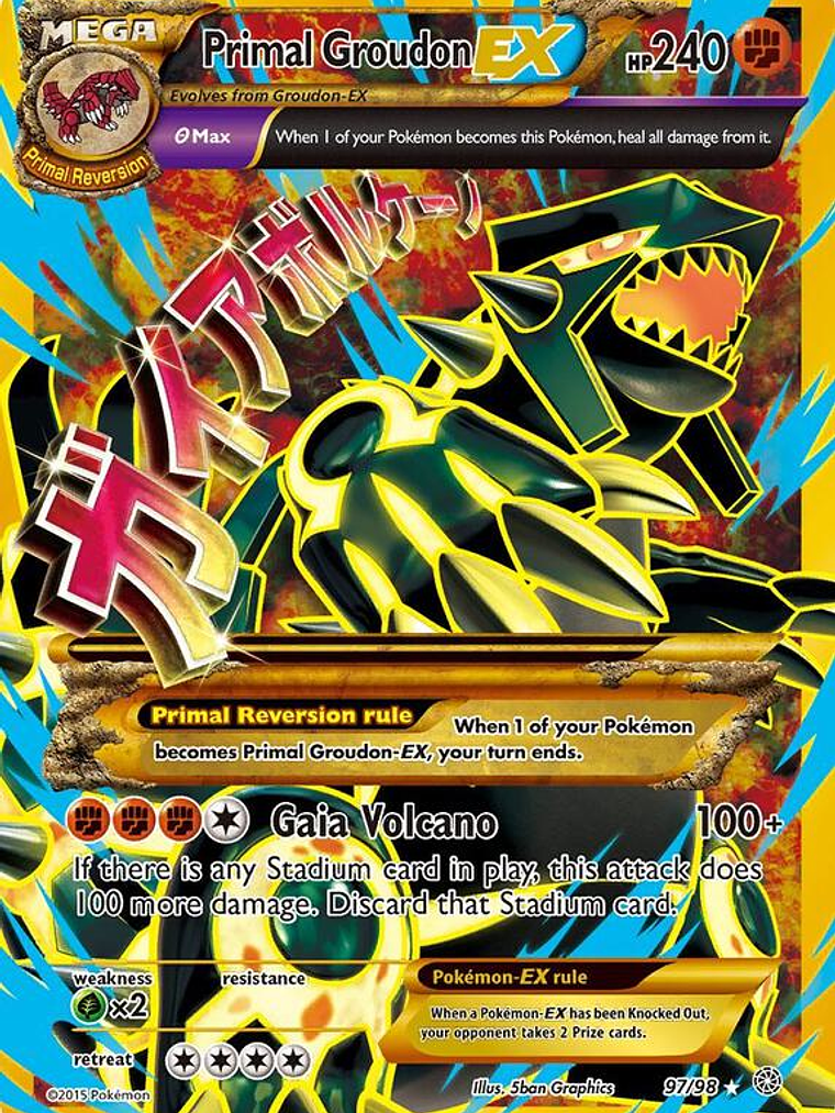 Primal Groudon EX #97 1