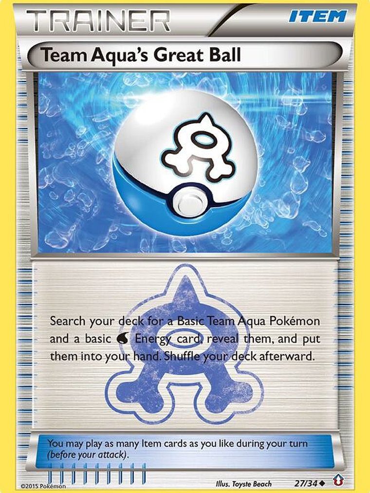 Team Aqua's Great Ball #27 1