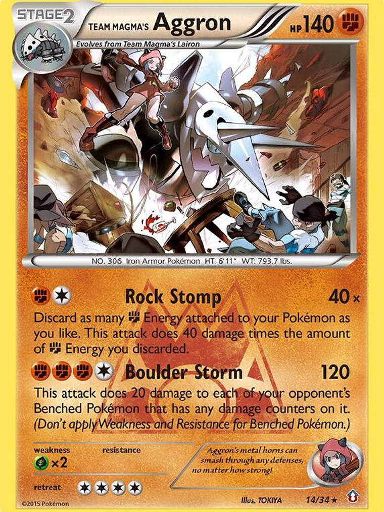 Team Magma's Aggron #14 1