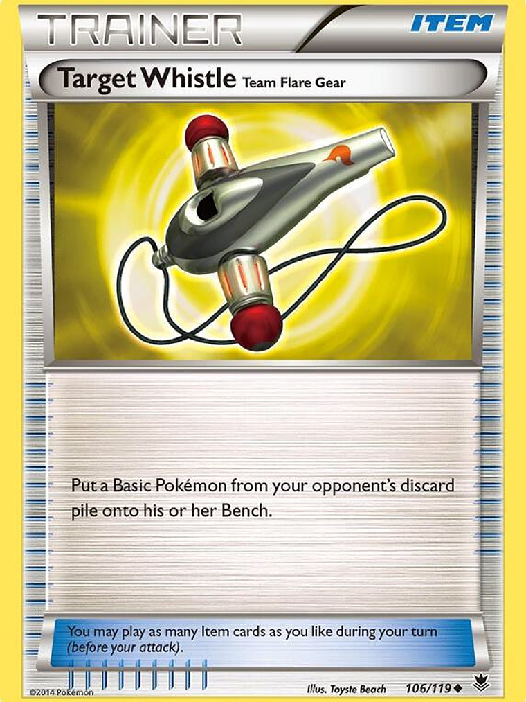 Target Whistle Team Flare Gear #106 1