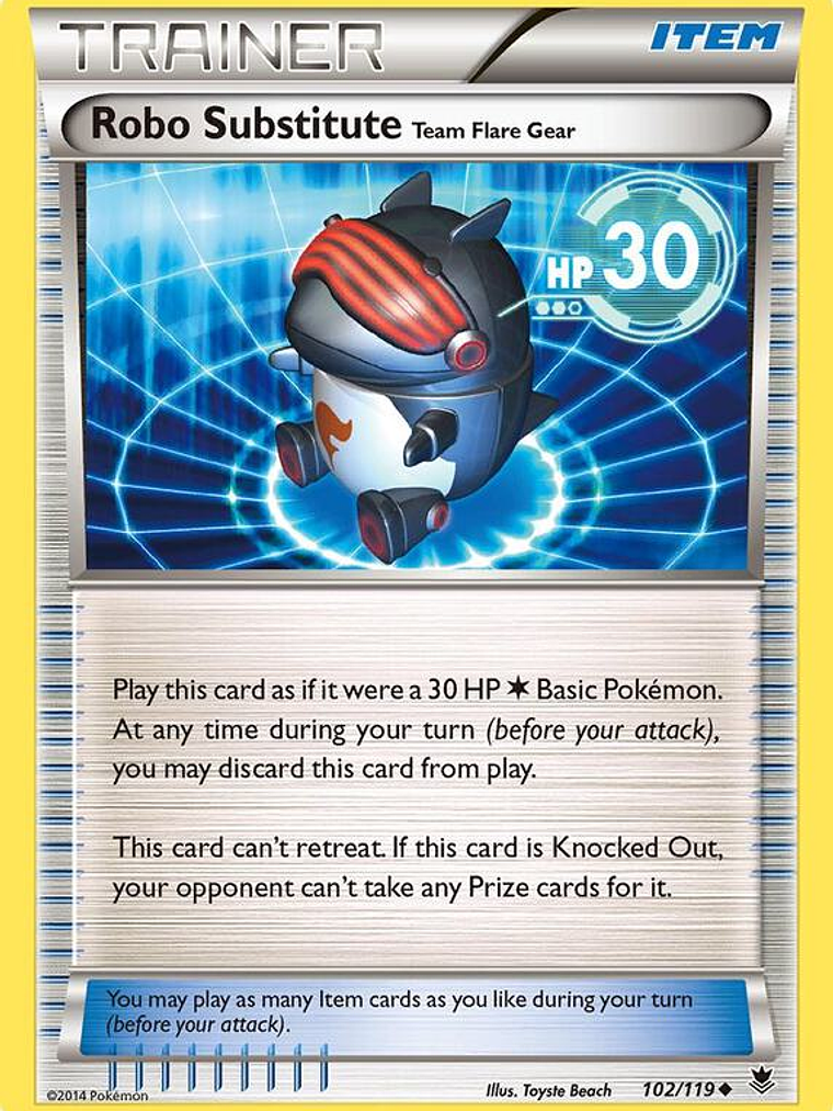 Robo Substitute Team Flare Gear #102 1