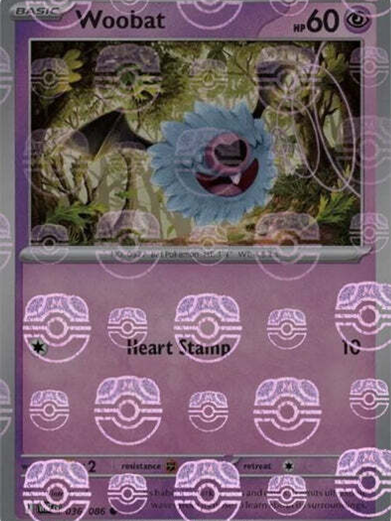 Woobat (Master Ball Pattern) #036 1