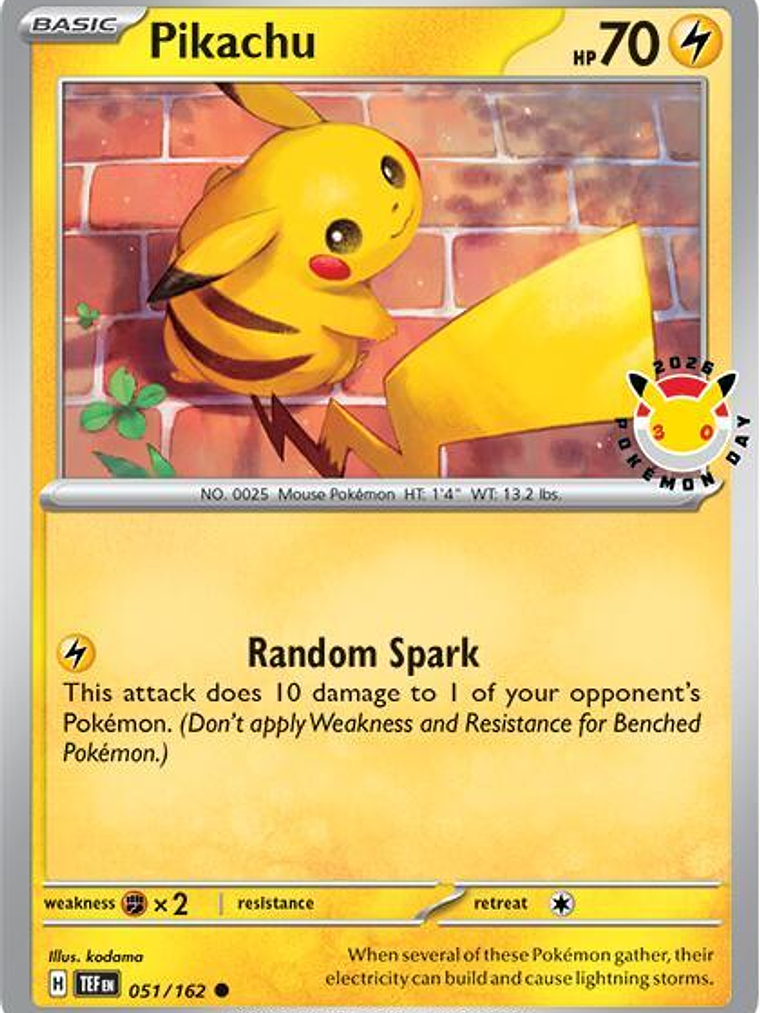 Pikachu (Pokemon Day 2026) #051 1