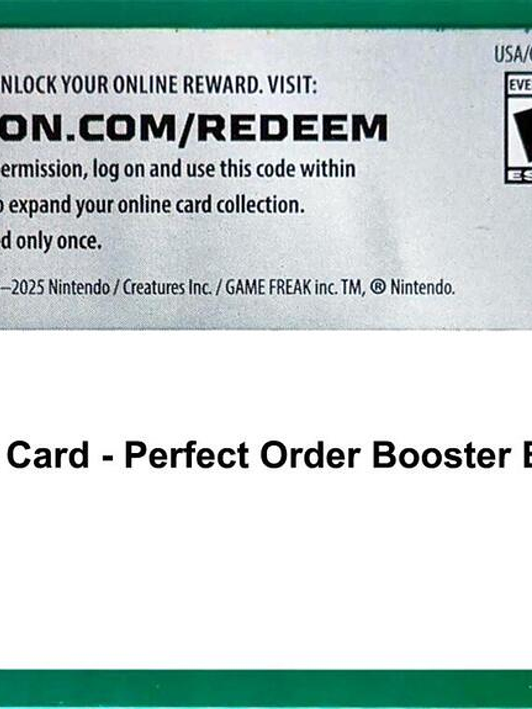 Code Card - Perfect Order Booster Bundle 1