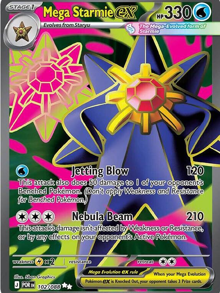 Mega Starmie ex #102 1