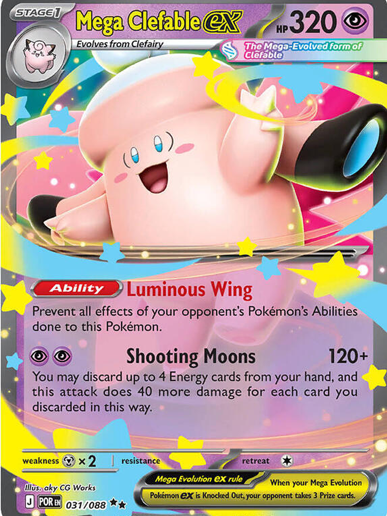 Mega Clefable ex #031 1