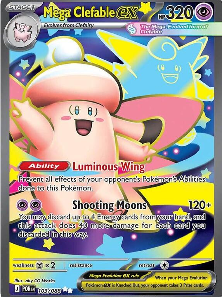 Mega Clefable ex #103 1