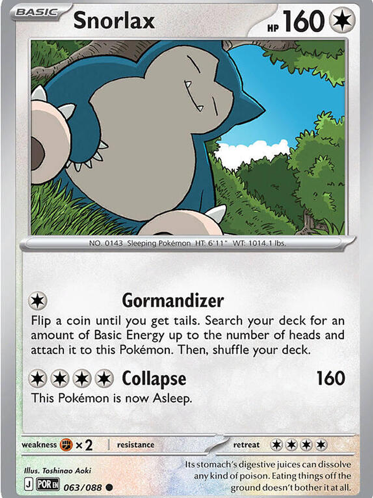 Snorlax #063 1