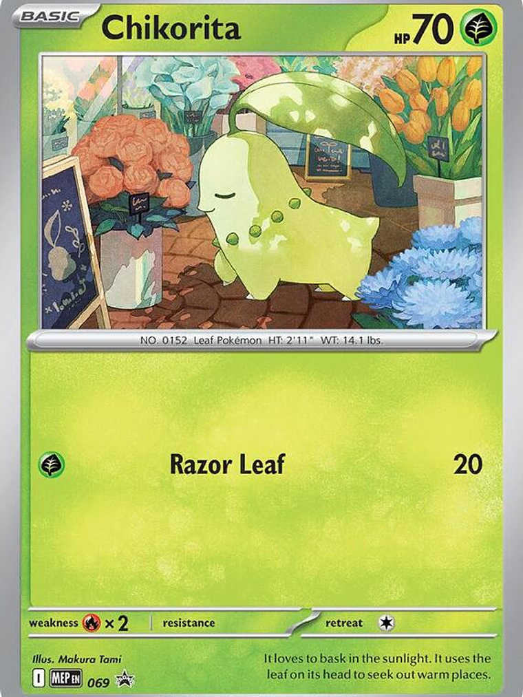 Chikorita (Cosmos Holo) #069 1