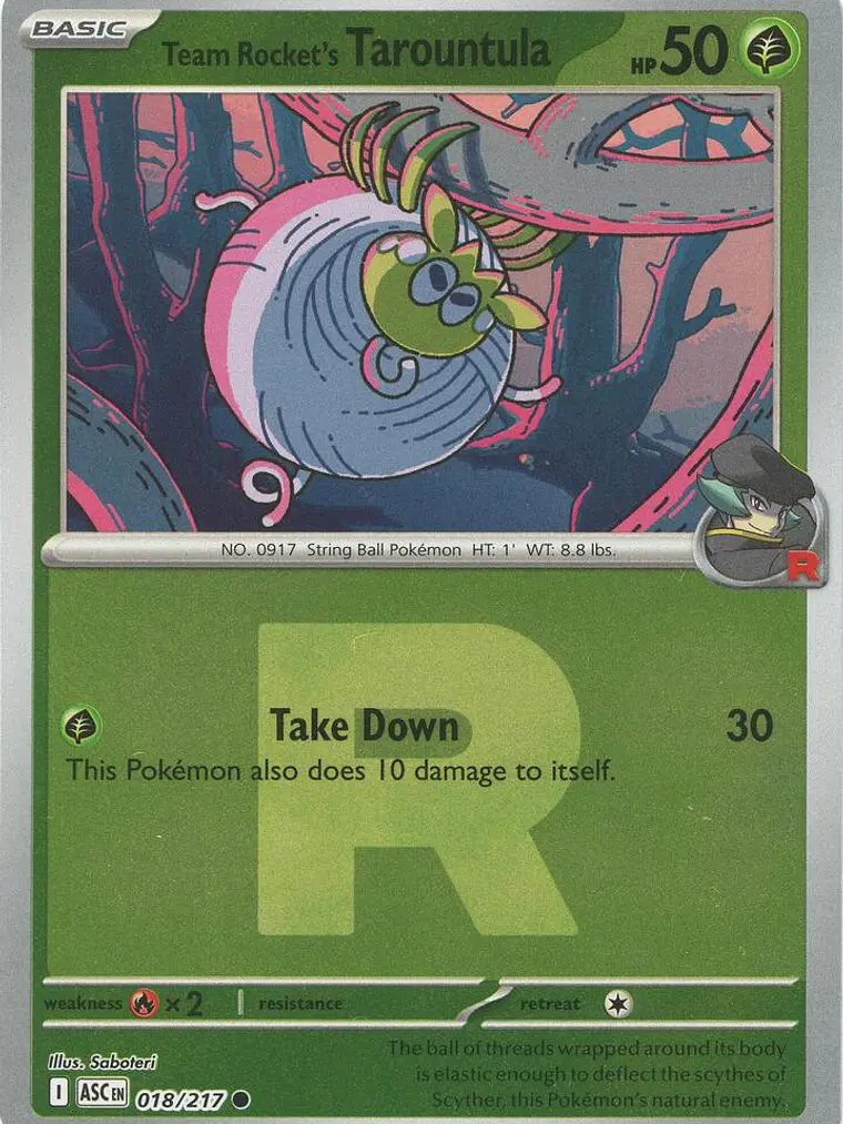 Team Rocket's Tarountula #018 (Team Rocket) 1