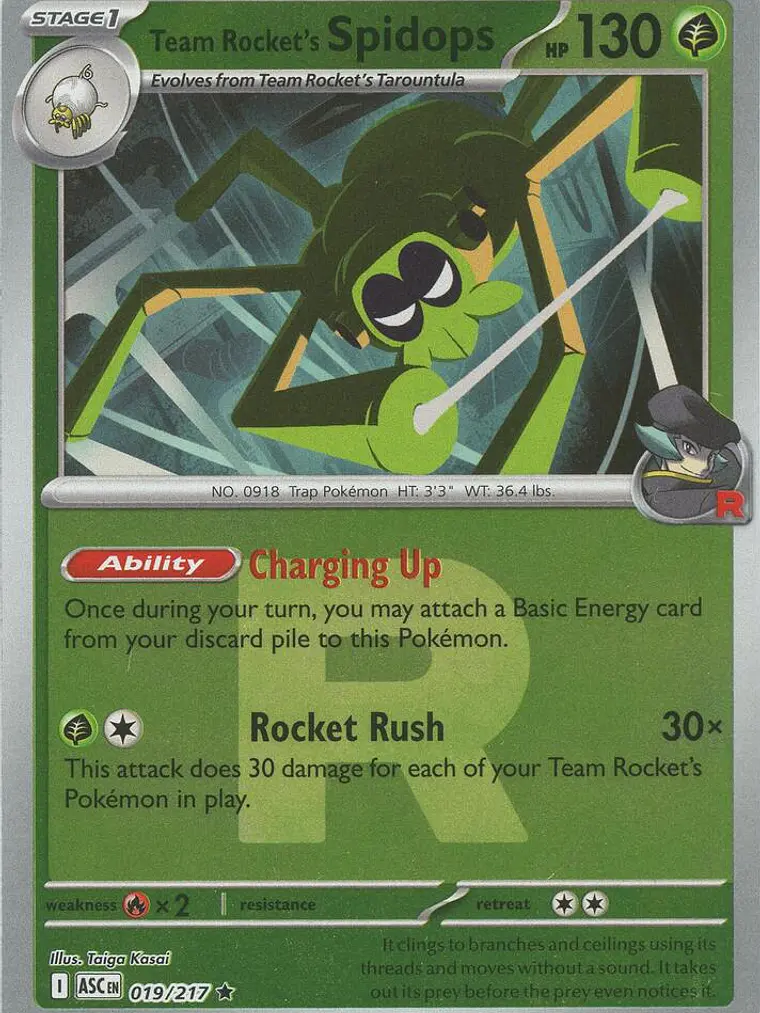 Team Rocket's Spidops #019 (Team Rocket) 1