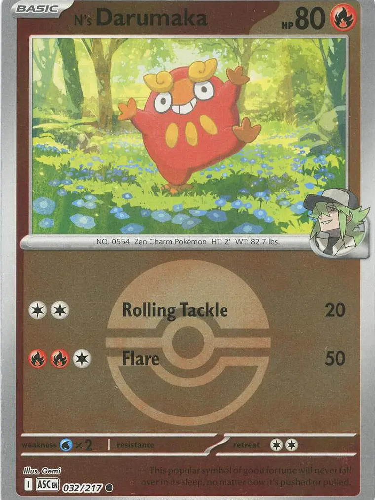 N's Darumaka #032 (Poke Ball) 1