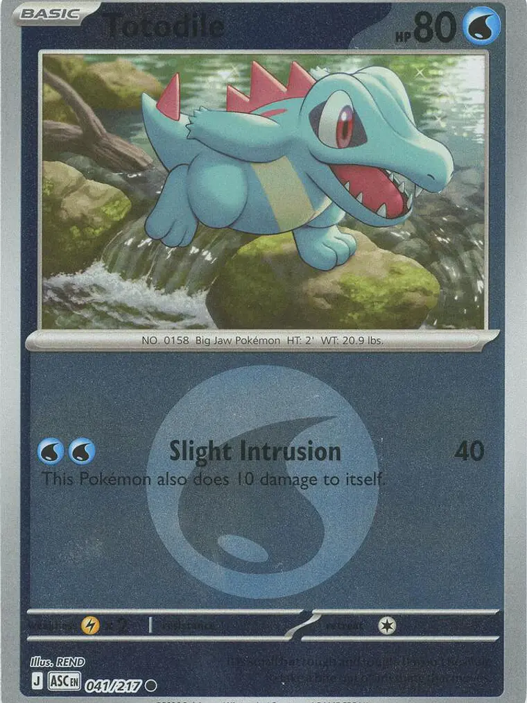 Totodile (Energy Symbol Pattern) #041 1
