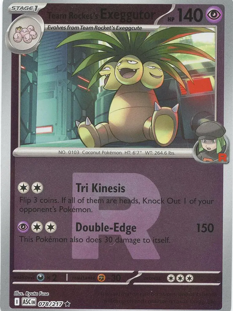 Team Rocket's Exeggutor (Team Rocket) #078 1