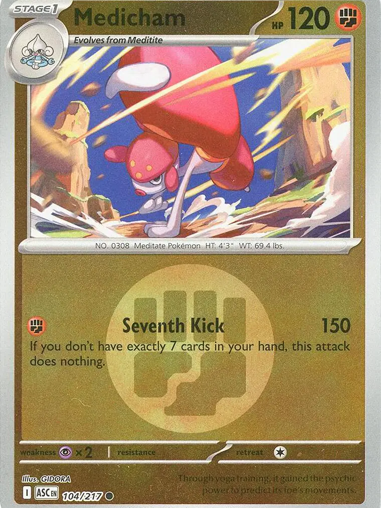 Medicham (Energy Symbol Pattern) #104 1