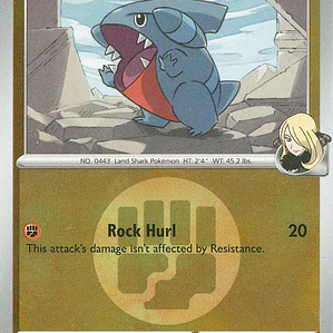 Cynthia's Gible (Energy Symbol Pattern) #109