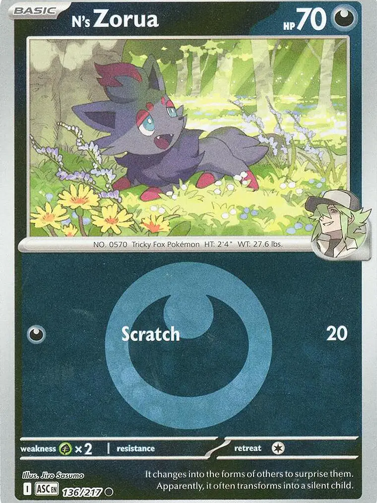 N's Zorua (Energy Symbol Pattern) #136 1