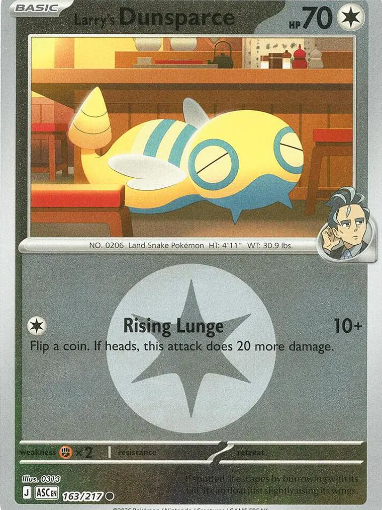 Larry's Dunsparce (Energy Symbol Pattern) #163 1