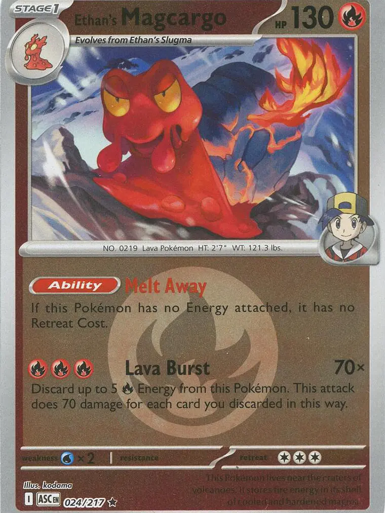 Ethan's Magcargo (Energy Symbol Pattern) #024 1