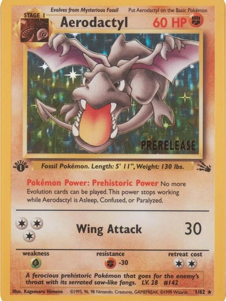 Aerodactyl (01/62) (Prerelease) #01 1