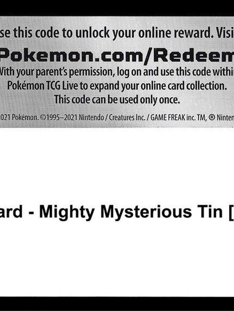 Code Card - Mighty Mysterious Tin [Darkrai] 1