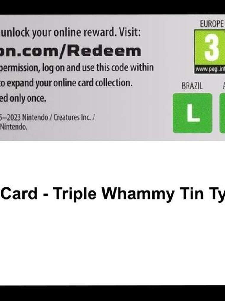 Code Card - Triple Whammy Tin [Tyranitar] 1