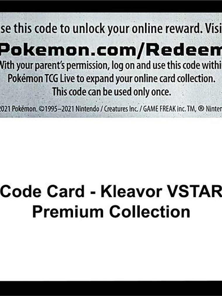 Code Card - Kleavor VSTAR Premium Collection 1