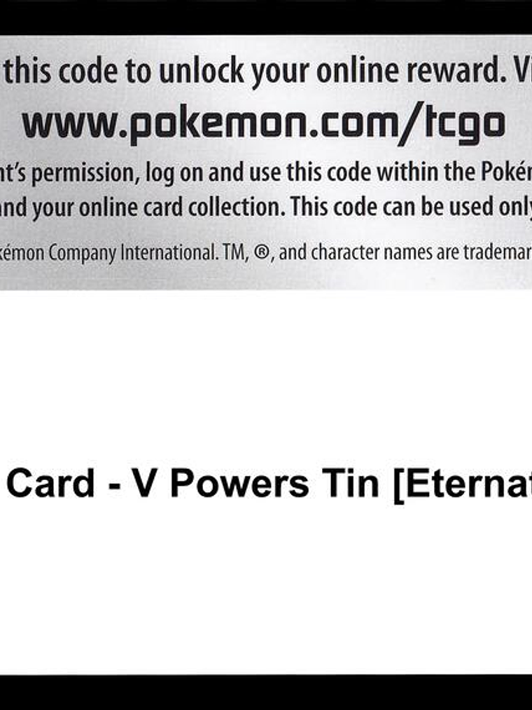 Code Card - V Powers Tin [Eternatus V] 1
