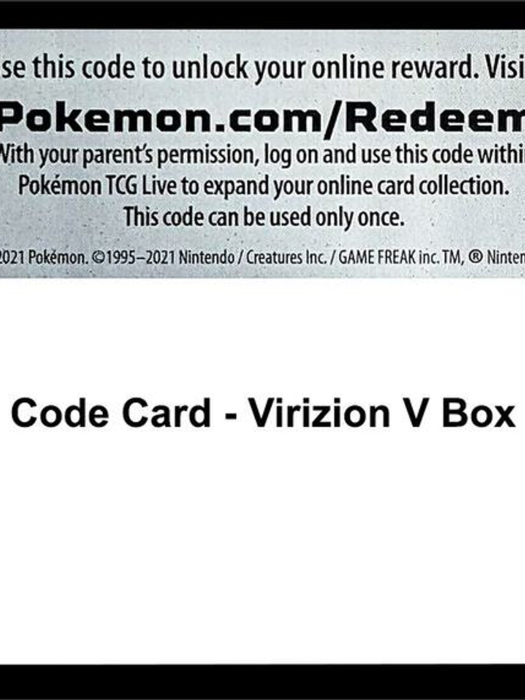Code Card - Virizion V Box 1
