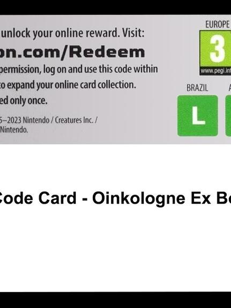 Code Card - Oinkologne ex Box 1