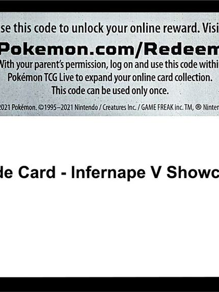 Code Card - Infernape V Showcase 1