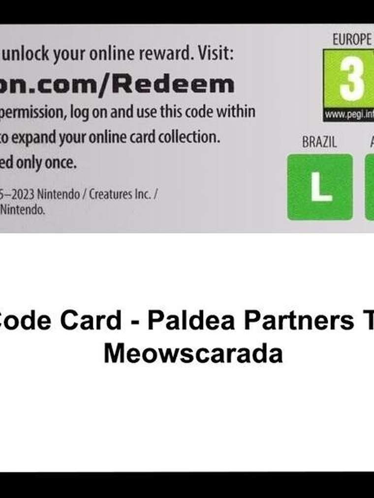 Code Card - Paldea Partners Tin (Meowscarada) 1