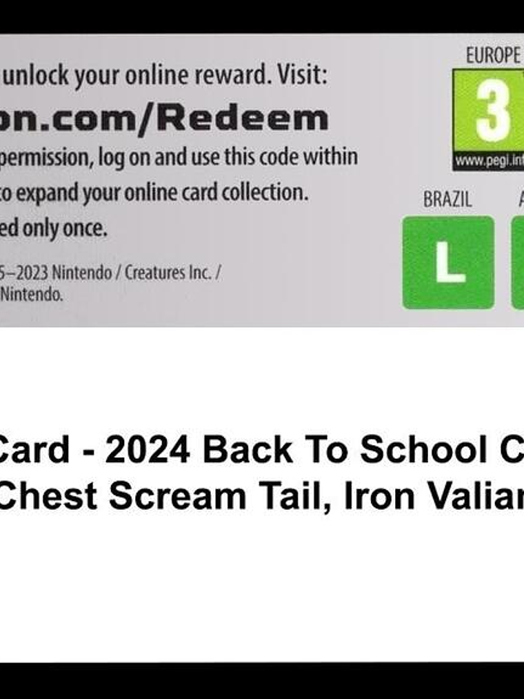 Code Card - Back-to-School 2024 Collector Chest 1