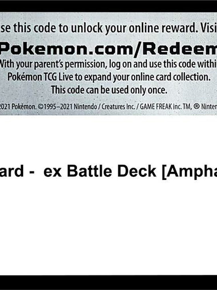 Code Card - ex Battle Deck [Ampharos ex] 1
