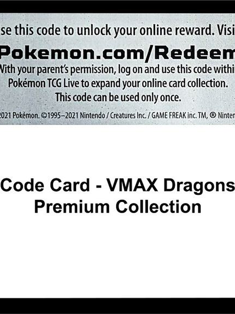 Code Card - VMAX Dragons Premium Collection 1