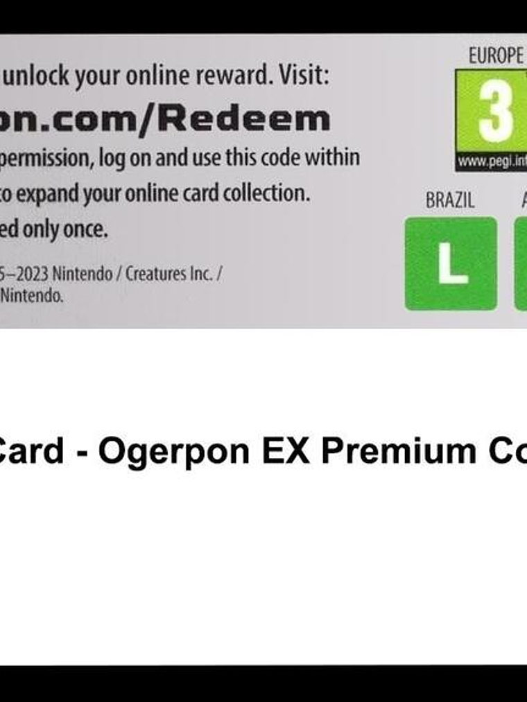 Code Card - Ogerpon EX Premium Collection 1