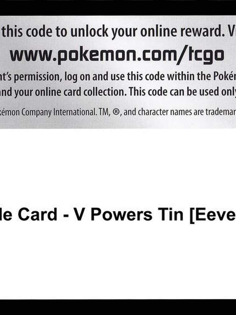 Code Card - V Powers Tin [Eevee V] 1