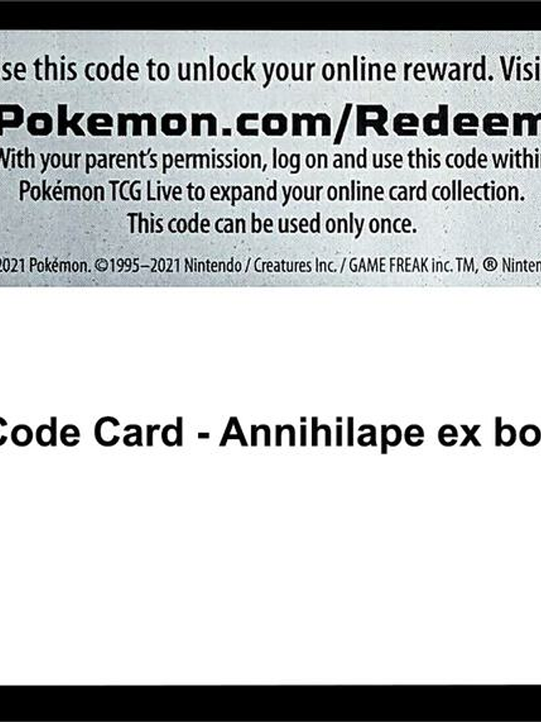 Code Card - Annihilape ex box 1