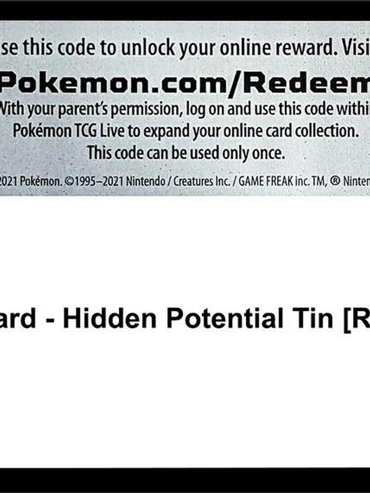 Code Card - Hidden Potential Tin [Rotom V] 1