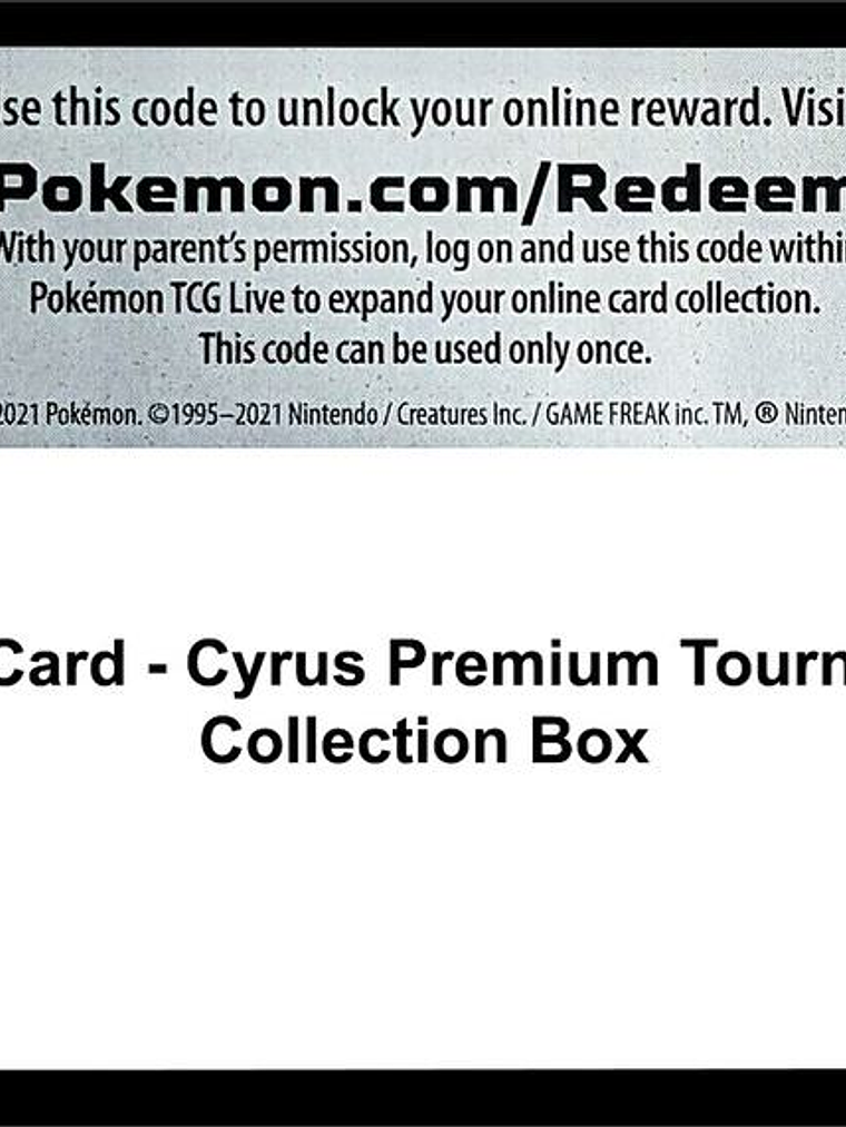 Code Card - Cyrus Premium Tournament Collection Box 1