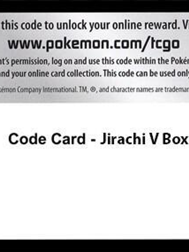 Code Card - Jirachi V Box 1