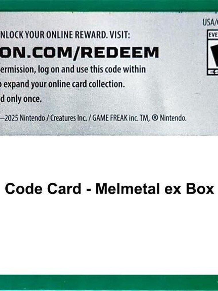 Code Card - Melmetal ex Box 1
