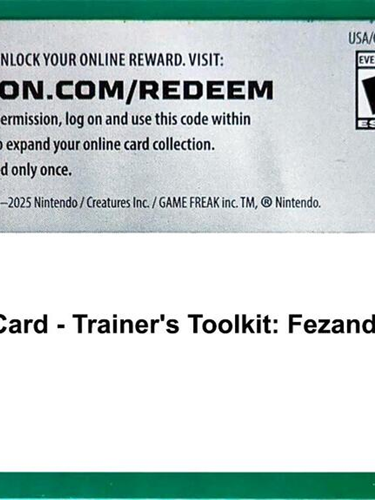 Code Card - Trainer's Toolkit: Fezandipiti ex 1
