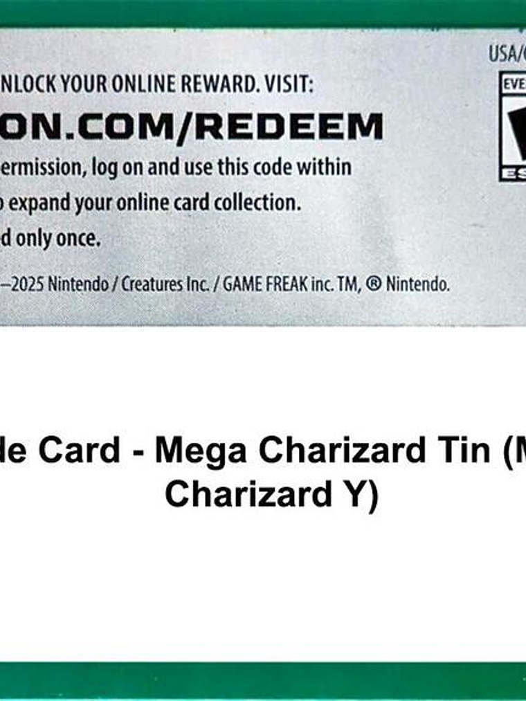 Code Card - Mega Charizard Tin (Mega Charizard Y) 1