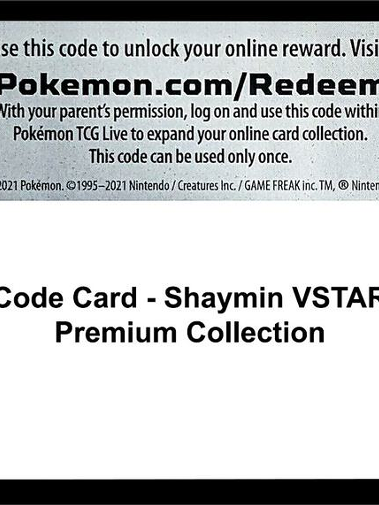 Code Card - Shaymin VSTAR Premium Collection 1