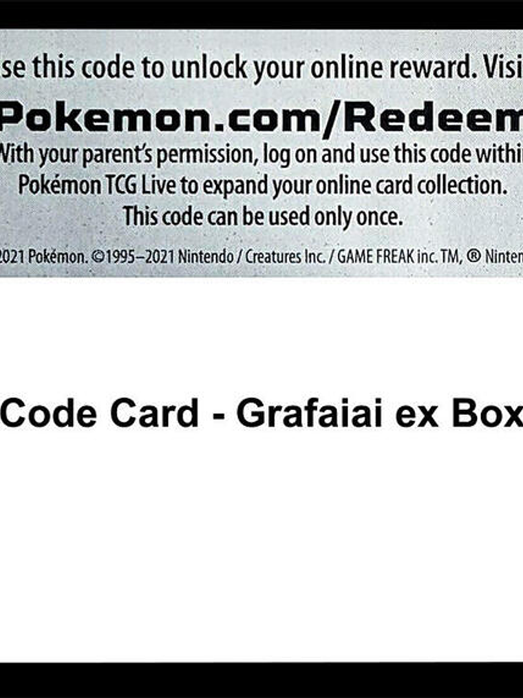 Code Card - Grafaiai ex Box 1